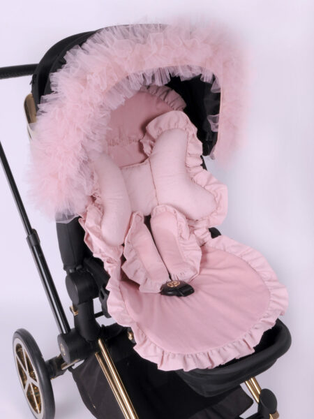 Baby Doll by Bibibaby - pudrowy róż- zestaw wiosenno-letni - 6 elementów