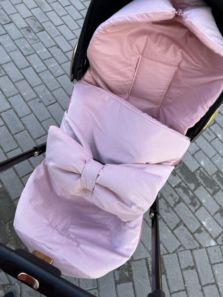 Bon Bon by Bibibaby - różowyz kokardą- śpiworek wiosenno-letni