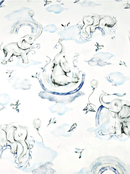 Prześcieradło "Blue Magic Elephant"- różne rozmiary