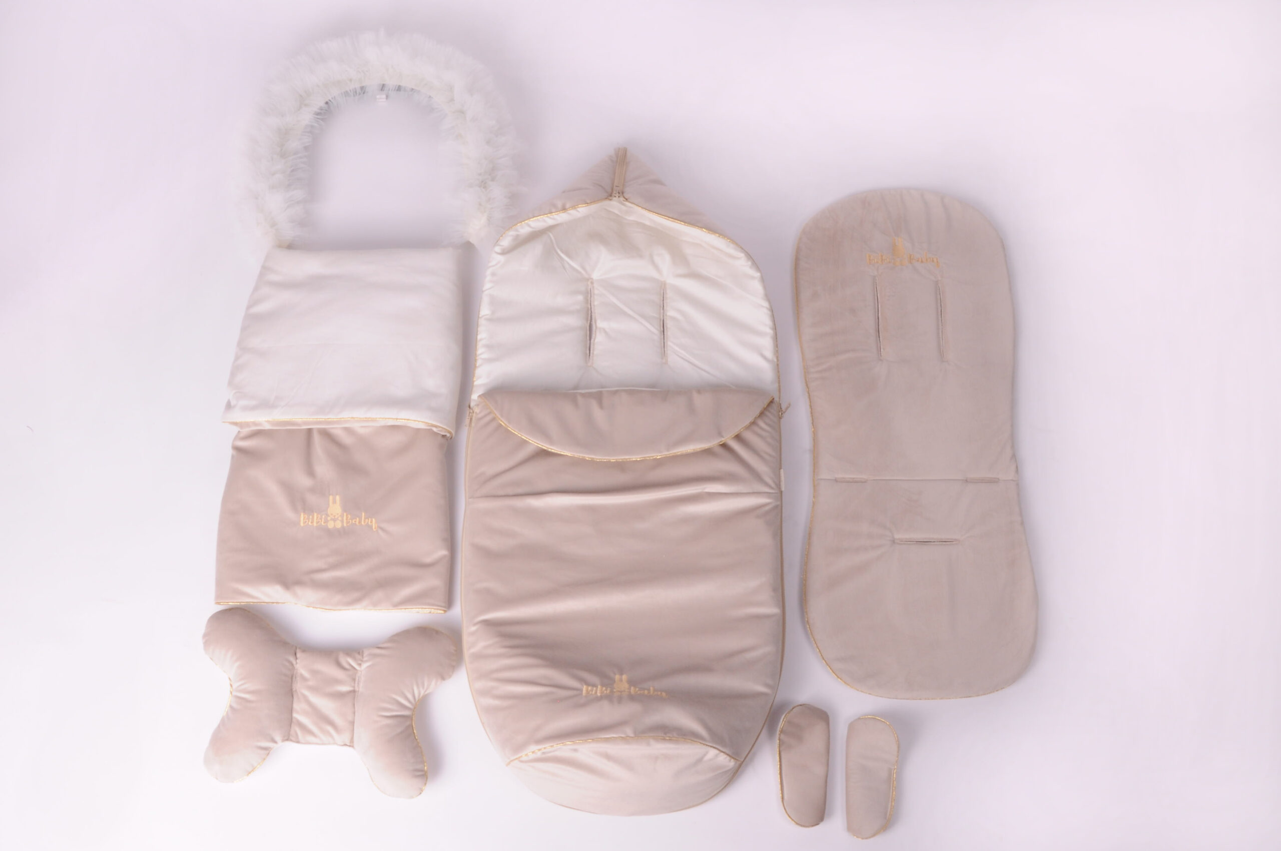 set spring summer beige velvet 4 elements