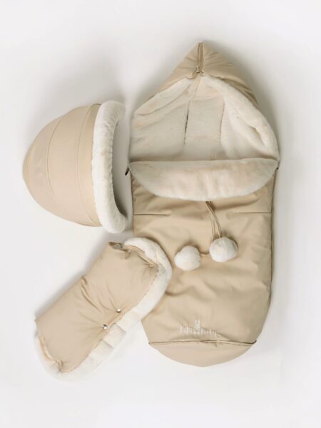 Mufka- ochraniacz rąk zimą - beżowy Snowy