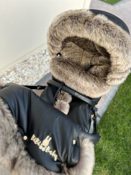 Śpiworek do wózka dziecięcego  Czarny Bomba CHOCO CHOCO