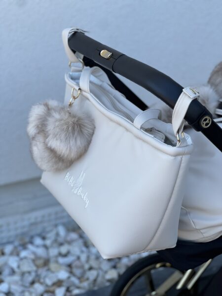 Bag for a baby stroller- beige