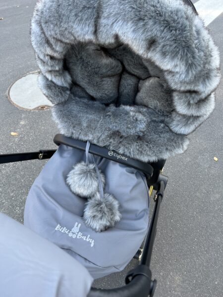 Śpiworek do wózka dziecięcego - Szary + Bomba Grey Deluxe